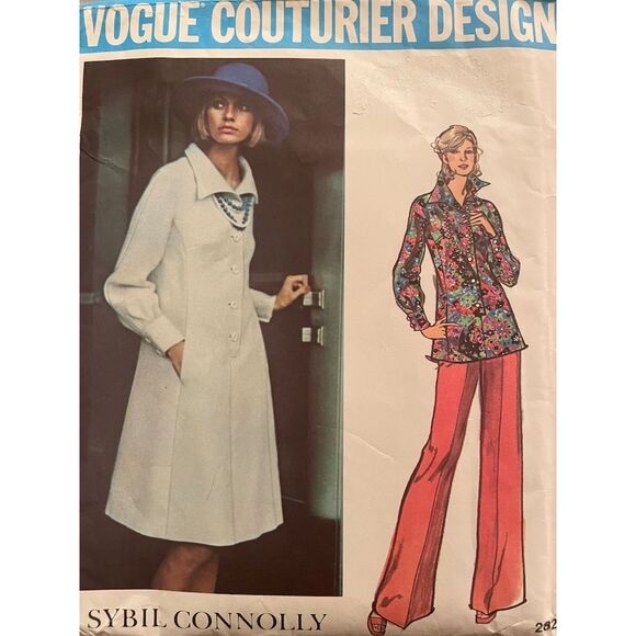 Vogue Design Dress, Tunic Pants Pattern Sybil Connolly Vogue 2828 Sz 10 - Picture 1 of 3